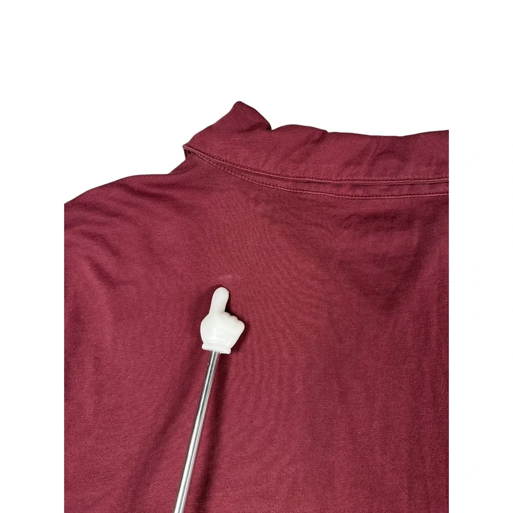 Flint and Tinder Polo Mens M Red Shirt Supima Cotton Made in USA Short Sleeve